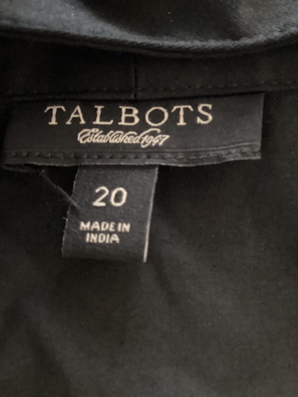 Talbots, NEW  WITHOUT TAGS, size 20, black, faux wrap, midi dress - Picture 6 of 13